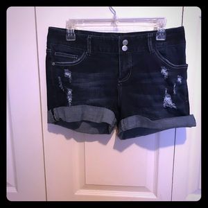 Dark wash Vanity jean shorts